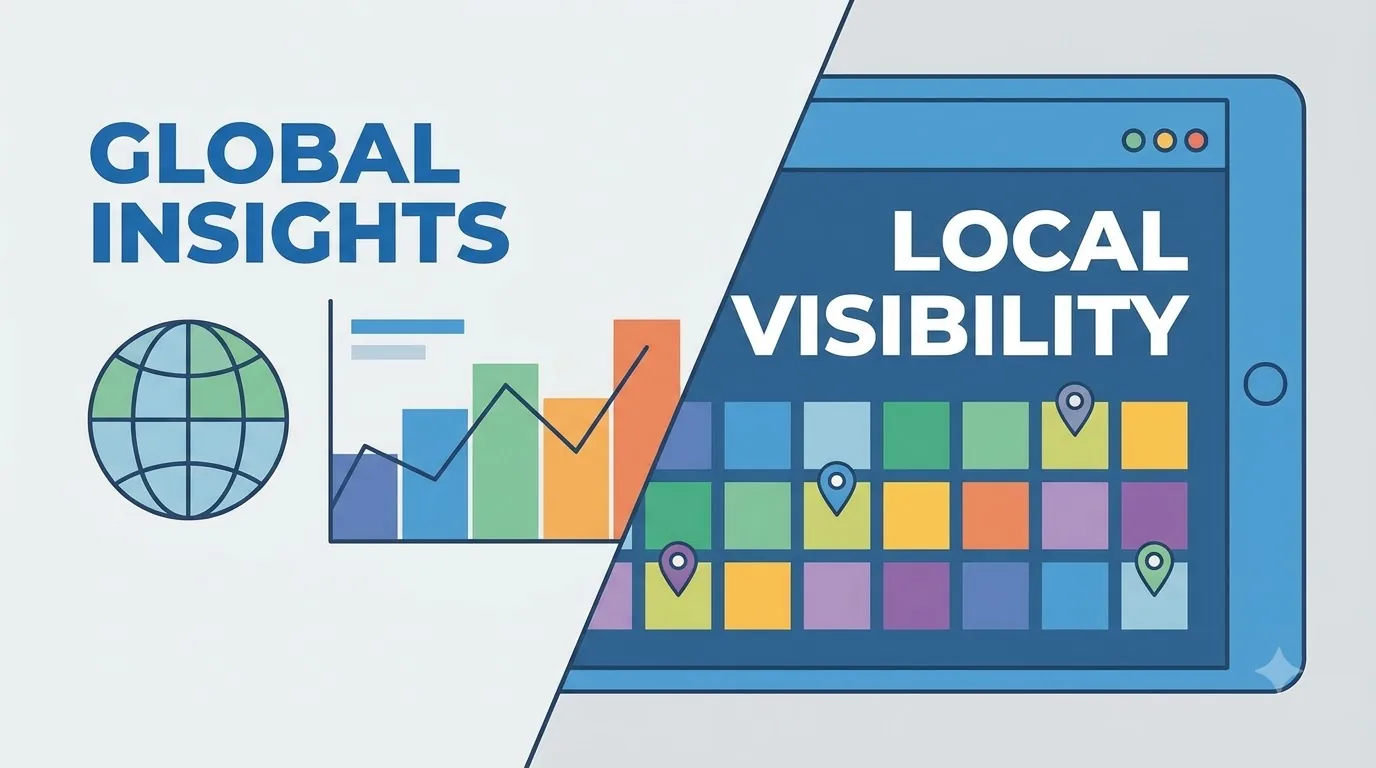 Neighborhood visibility heatmap dashboard
