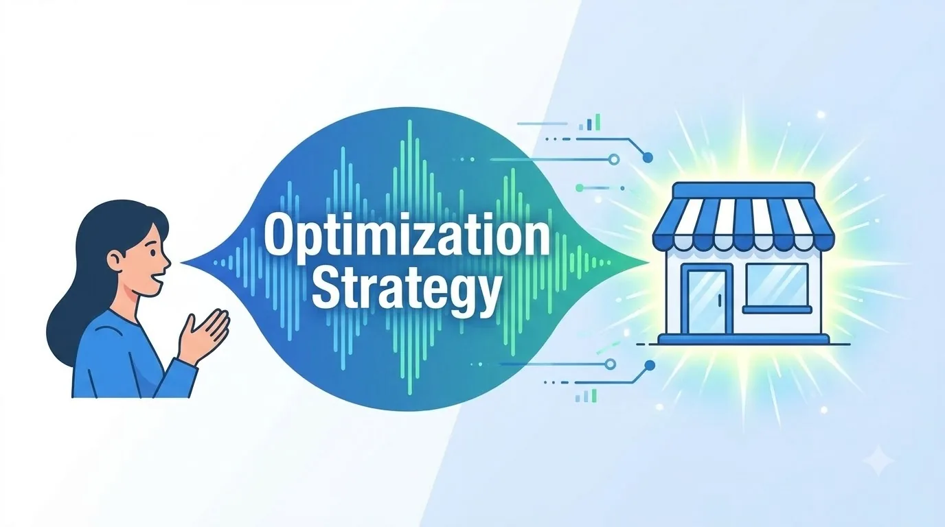 Voice search queries directing customers to local store