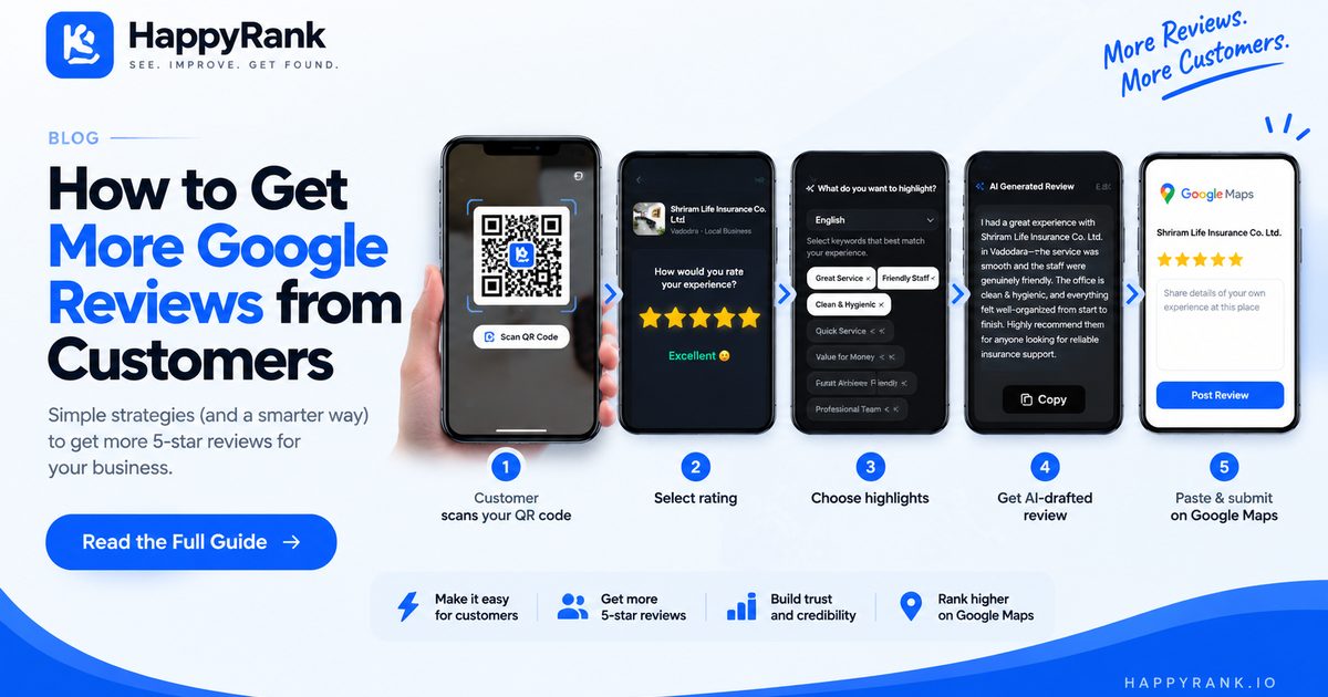 How to Get More Google Reviews from Customers (Without Chasing Them)